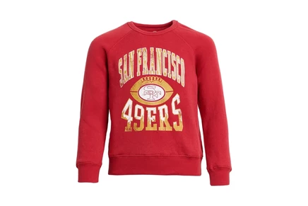 Толстовка Junk Food Clothing Kids NFL San Francisco 49ers Hot Route Raglan Fleece (Little Kid/Big Kid)