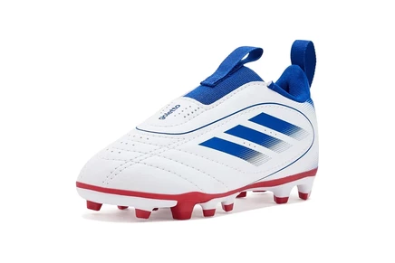 Детские бутсы adidas Goletto IX, без шнуровки, бел./син./красн.