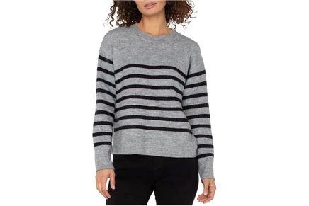 Свитер Liverpool Los Angeles Petite Long Sleeve Crew Neck Dropped Shoulder Sweater