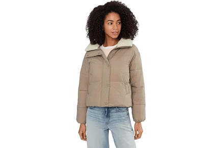 Женская куртка-пуховик Levi's Western Puffer, тауп