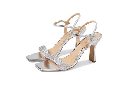 Jewel Badgley Mischka Heddia silver fabric