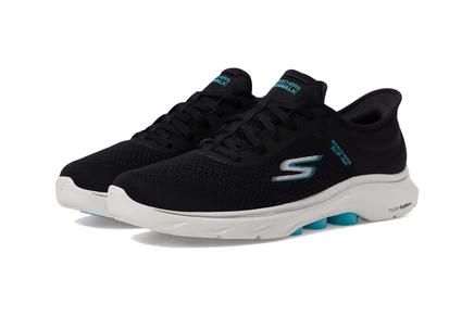 Женские кроссовки SKECHERS Performance Go Walk 7 Valin Hands Free Slip-Ins black/aqua