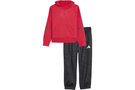 Детский комплект adidas, свитшот и джоггеры, рубиновый