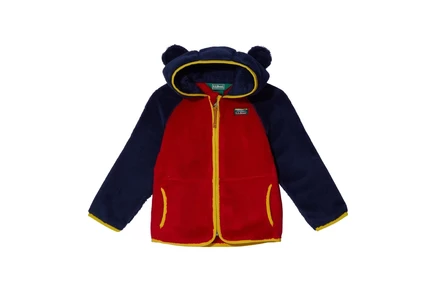 Пальто L.L.Bean Hi-Pile Fleece Color-Block Jacket (Toddler) bright navy/dark red