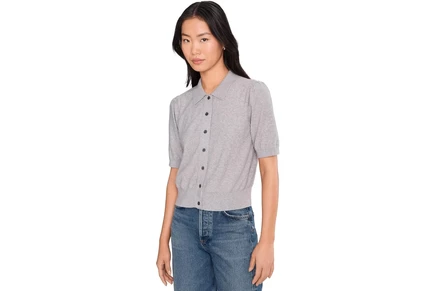 Топ Michael Stars Sparrow Button-Up Collared Top