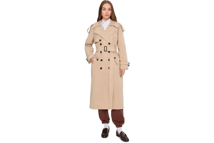 Женский плащ Avec Les Filles Relaxed Trench, пшеничный