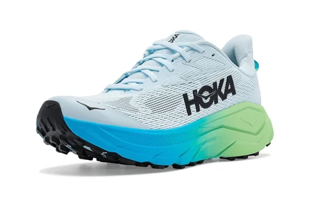 HOKA Challenger 8 glimmering blue/tart apple