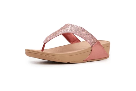 Сандалии FitFlop Lulu Crystal-mix Metallic Toe-post Sandals