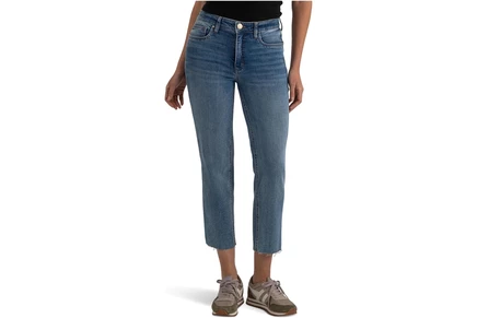 Джинсы KUT from the Kloth Rachael High-rise Fab Ab Mom Raw Hem