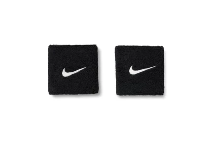 Напульсники Nike Swoosh Classic, 2 шт., черно-белые