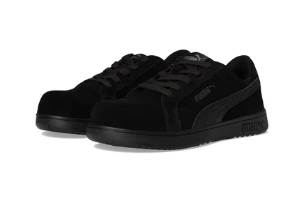Женские защитные кроссовки puma safety iconic, черные