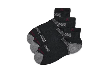 Wigwam Ultra Cool-Lite Quarter, 3-Pack black iii