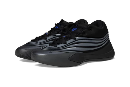 Детские кроссовки Adidas Dame X, черно-серо-голубые