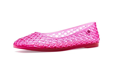 Женские балетки Michael Kors Pixie Jelly ПВХ, малиновые