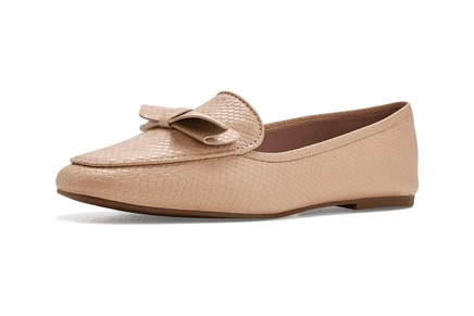 Женские лоферы Cole Haan Payson, кожа под змею, бежевые