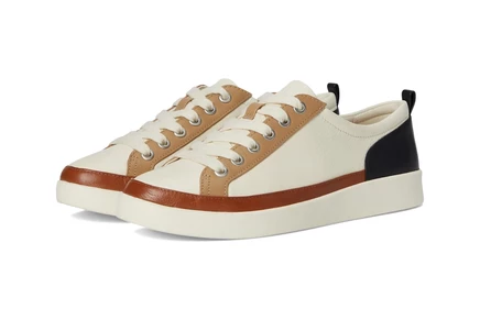 ivory/black leather
