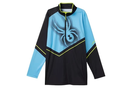 Детская кофта Spyder Kids Ryder 1/2 Zip, циановая