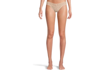 Женские бикини Hanky Panky Signature Lace V-Kini, чайные