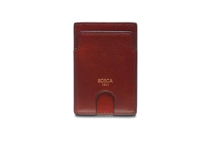 Унисекс футляр для карт Bosca Old Leather, тёмно-коричневый