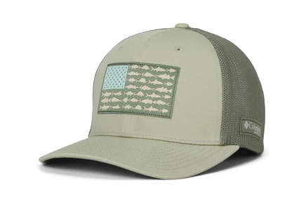 Унисекс кепка Columbia PFG Fish Flag, дымчато‑шалфейная/кипарисная