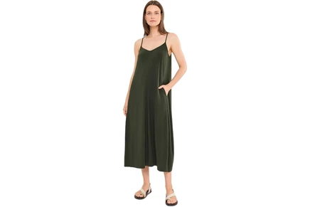 Женское платье-комбинация Eileen Fisher, морская волна