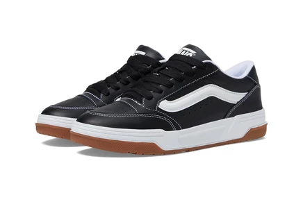 Унисекс кеды Vans Hylane, черно-белые с коричневой подошвой