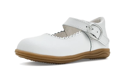 Детские балетки L'Amour Shoes Kids Chloe, белые