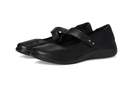 Женские балетки Clarks Kaetlyn Jane кожаные, черные