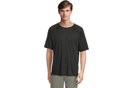 Мужская рубашка Prana Natural Flow Short Sleeve Crew Standard Fit black
