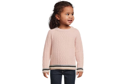 Свитер Barefoot Dreams Kids CozyChic Sporty Rib Cable Pullover(Toddler)