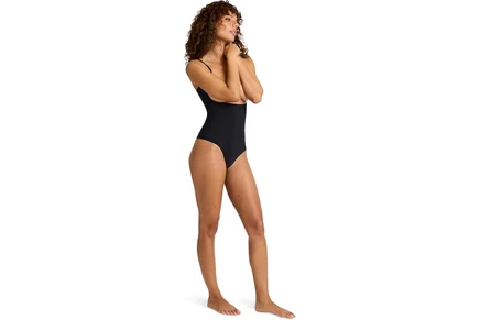 Commando Zone Smoothing Open Bust Bodysuit black
