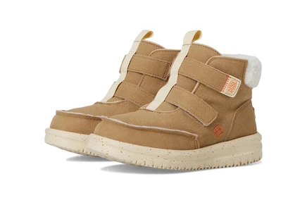 Детские ботинки hey dude kids bradley cozy, пшеничные