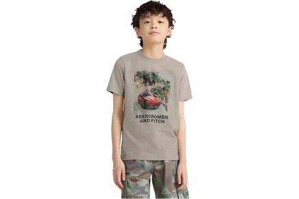 Детская футболка Abercrombie Kids Joyride, бежевая