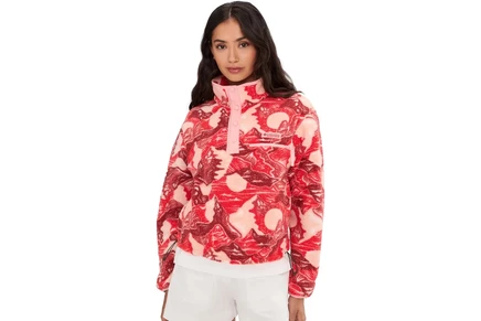 Женский свитшот Columbia Helvetia II Printed Cropped 1/2 Snap