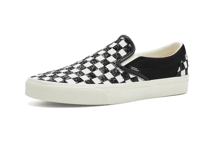 Мужские слипоны Vans Classic Slip-On, клетка с бисерным эффектом