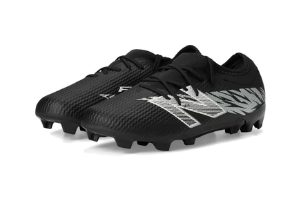 New Balance Kids Furon Team FG V8 (Little Kid/Big Kid) black/metallic silver/white