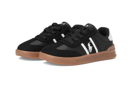 Кеды для детей Polo Ralph Lauren Court, черно-белые