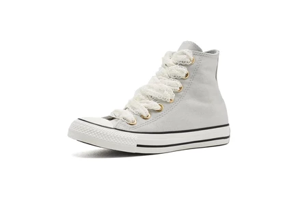 Детские кеды Converse Chuck Taylor All Star Lace, серые/золотистые/белые