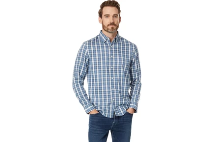 seaside blue plaid