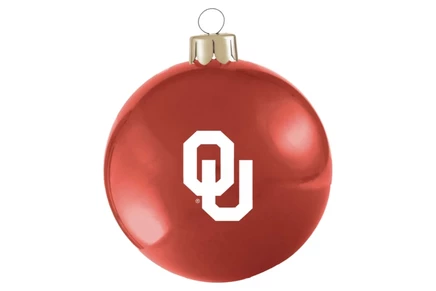 Декор для дома Holiball Oklahoma University 30″, бордово-серебристый