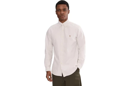 Мужская оксфорд-рубашка Polo Ralph Lauren Iconic, basic sand