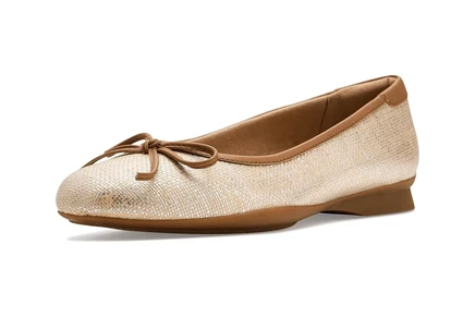 Женские балетки Clarks Jazmynn Bow, светло-коричневые