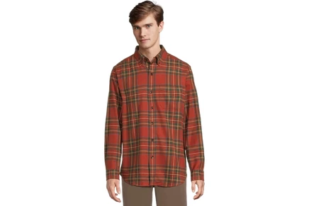 Мужская фланелевая рубашка L.L.Bean в клетку Royal Stewart