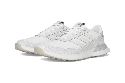 Женские кроссовки adidas Golf S2G 25 Leather Spikeless Golf Shoes footwear white/footwear white/silver metallic