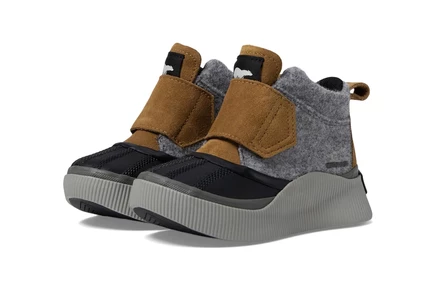 Детские ботинки SOREL Out N About IV Strap WP, таффи/черные