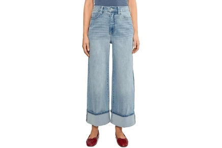 Джинсы Liverpool Los Angeles Petite Morgan High-rise Cuffed Wide Leg Jean 28