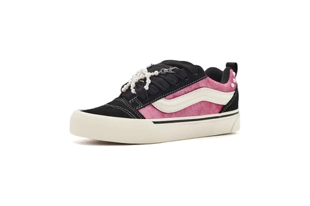 Детские кроссовки Vans Knu Skool, розовые замшевые