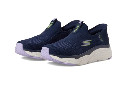 Женские кроссовки SKECHERS Max Cushioning Elite Smooth Transition Hands Free Slip-Ins navy/lavender