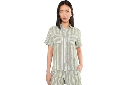 Женская рубашка Tommy Bahama Beach Breeze, льняная, морская глина