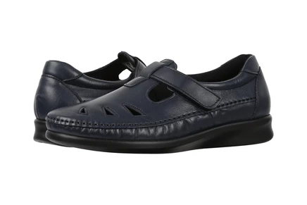 SAS Roamer T-Strap Comfort Loafer navy